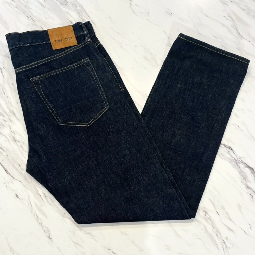 Tom Ford Men's Size 34 Straight Denim Blue Jeans USA Cotton